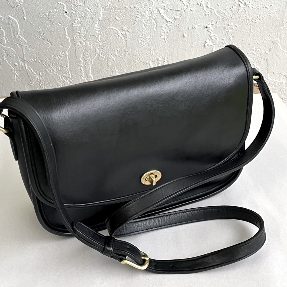 VINTAGE COACH City Bag #9790 Black